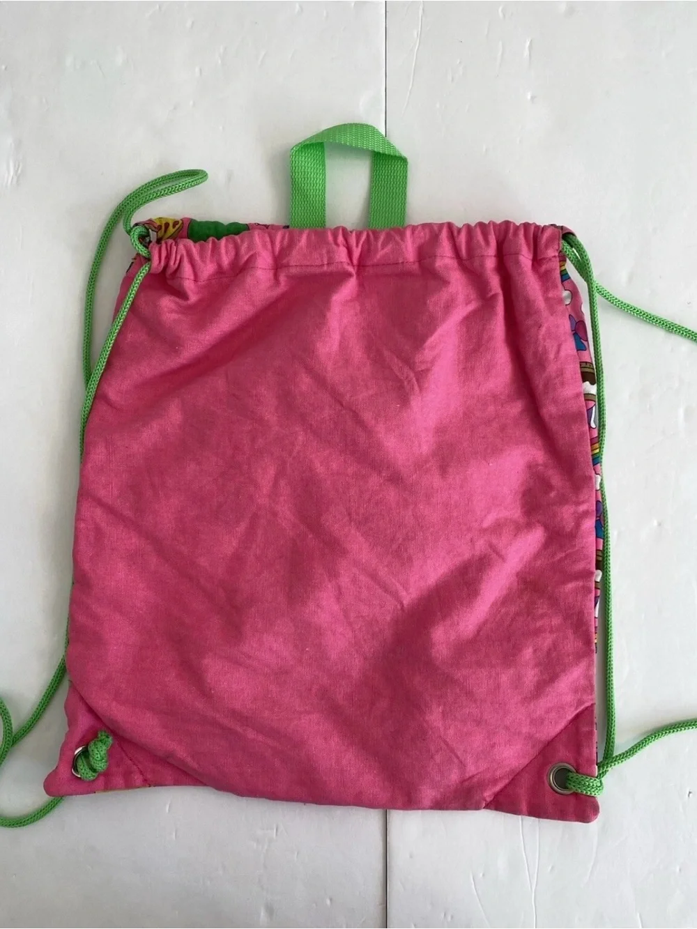 Girl Scouts Pink Drawstring Backpack